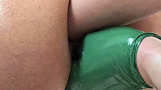 Double Fisting in Both Holes in Doggy Style!