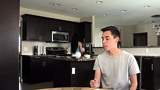 Stepmom wants to taste stepson his sperm