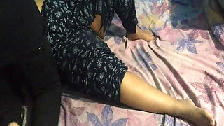 Indonesian Girl Gets Leg Ache While Jumping on Bed the Doctor Comes & Fucks Her