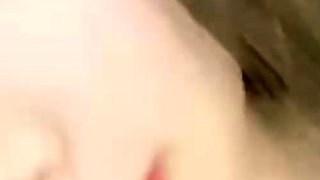 Close up on teen pussy as she pumps it