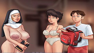 Xxx anime mẹ kế, summertime saga cartoon, stepmom