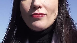 German Scout - First Time Anal Sex for Small Tits Cougar Rina Helena at Pick up Casting