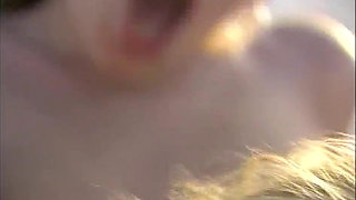 Lesbians pussy licking fingering on the beach