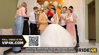 Ashly Rabbit and Moon Imp Unleash Rough Russian Wedding Cowgirl at the Public Bash: Blowjobs, N