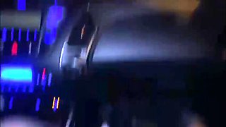 Naughty MILF Wife Gives Taxi Driver a Public Footjob in Car - Stockings & Outdoor Fun