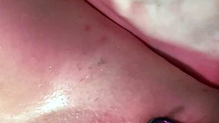 Pussy toying busty high heeled stunner solo pov masturbation