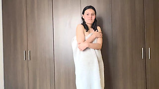 My Cleaning Lady Learns to Massage and Suck Feet