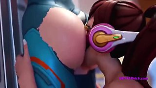 Hot 3D Hentai Lesbian Pussy Eating - Hardcore Anime Sex