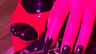 Rubber & Ava Fetishart Give Perv a Latex Footjob Part 1