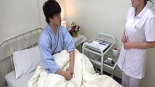 Pretends to Talk to a Nurse About Her Sexual Problems in During a Physical Checkup and Negotiates for Sexual Treatment!