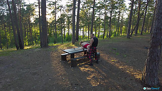 My Boyfriend Bent Me Over in the Forest and Fucked Me Hard
