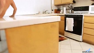 Cum in Mouth in the Kitchen