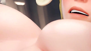 Mercy Overwatch - Sloppy Blowjob & Missionary Fuck (3d Animation)