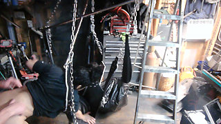 BIG SEXY LATINA MILF GETS POUNDED HARD BY HER MAN IN SEX SWING
