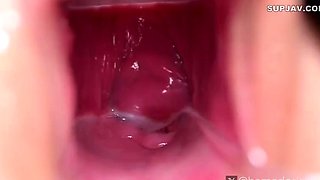 Adorable Japanese teen Izumi Koizumis pussy toyed until