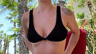 Euro amateur outdoor masturbation