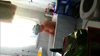 Peeking at my bathing stepmother