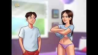 Steamy visual novel featuring a hot brunette with big tits game walkthrough