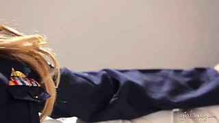 Blonde lesbian soldiers - Girlsway - Cherie DeVille, Alexis Fawx