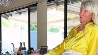 Amateur French blonde in lingerie getting sodomized