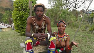 Topless African girls