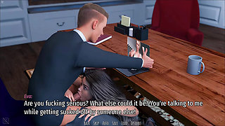 Girlfriend Caught Her Boyfriend Fucking Secretary Girl Mouth In Office While On Video Call