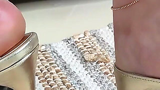 Heels, Anklets and Red Toes