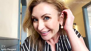 Public POV Blowjob From Hot Big Tits MILF Julia North Inside Coffee Shop