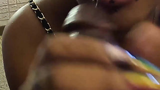 Mixed Cutie Little Bleu Likes Sucking on BBC