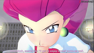 Jessie Rocket Hot Sex on the Park - Poketmonster