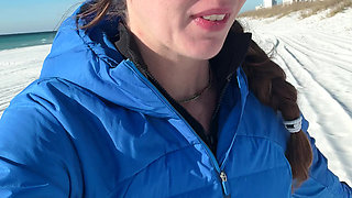 Walking on the Beach Calls for a Quick Orgasm!