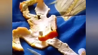 Funny Technologya Masturbation Sex With Orange peel By -SNAPCHAT143