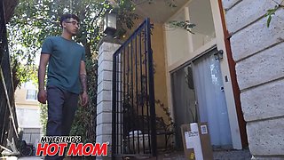 MILF Tiffani Madison replaces dildo with real cock!