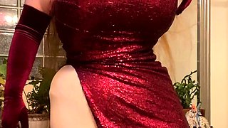 Big boobs milf masturbates with her dildo