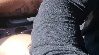 Jerking off and Sucking the Uber Until He Cums