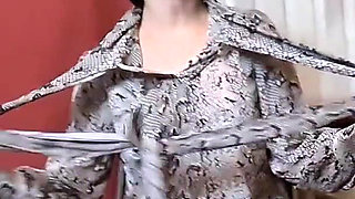 Fetish show in bron nylons