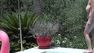 Auntjudys - 41yo Big Tit MILF Keira Gets Naughty by the Pool