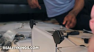 Damion is supposed to assist maya woulfe to fix her storage boxes - reality kings