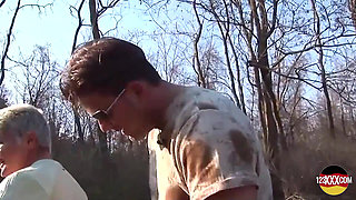 Older Blonde Picked to Suck and Fuck