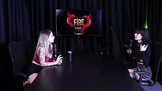 The lewdness in Miyuki Mika and Yumi Trap's conversation with Baby Fire on Porno Cast Brazil - Part trio (Witness on: Sheer/Crimson)