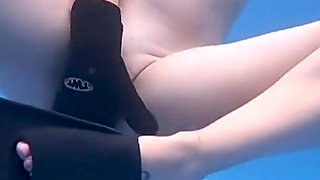Masturbating in Snorkel Gear - Underwater Cum Shot
