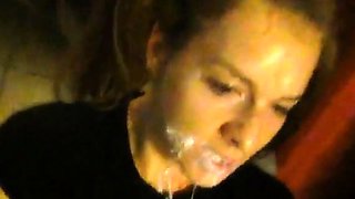 Amber Blank's Blowjob and Facial with a Pyramid Head Costume