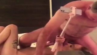 Hot Blonde Escort Gets Pounded by Mature Man on Bed