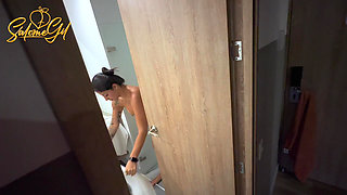 Stalking on My Stepmom!!! She Caught Me Masturbating and Then She Take Out My Milk - MILF