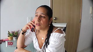 My husband's friend comes over, and ends up fucking my Mexican pussy