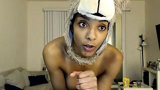 Hot Black Maid Does Some Webcam Black and Ebony