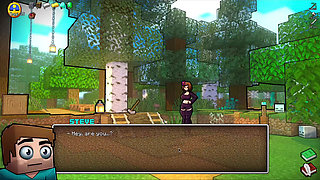 HornyCraft Minecraft Parody - Steve Gets Sloppy Handjob from Jenny for a Diamond