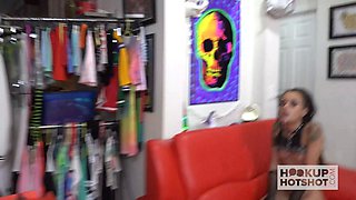 Slave latin Holly Hendrix's rough & raw rectal dicking!