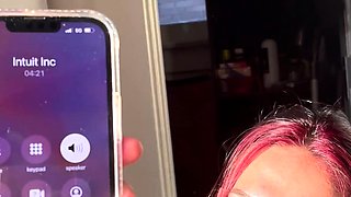 Amateur redhead MILF has facial