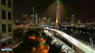 Picking up a Hung Fan Flashing Tits & Swallowing His Load